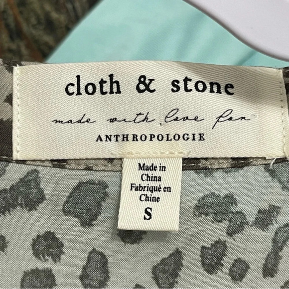 Anthropologie Cloth & Stone Leopard Print Flowy Dress Size Small - Picture 7 of 9